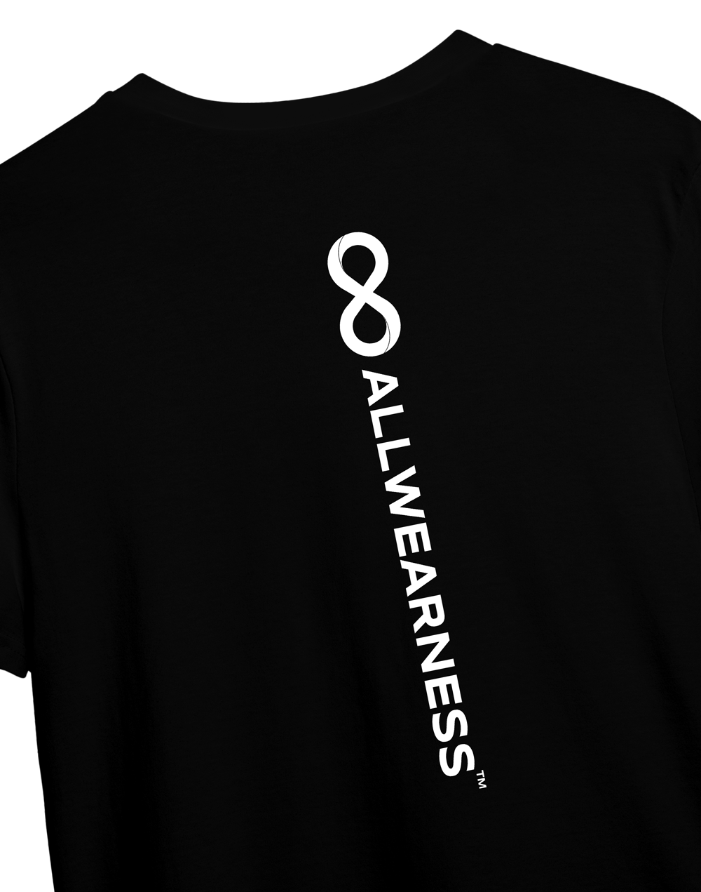 Backbone Allwearness Black Short-Sleeve Tee: White Logo