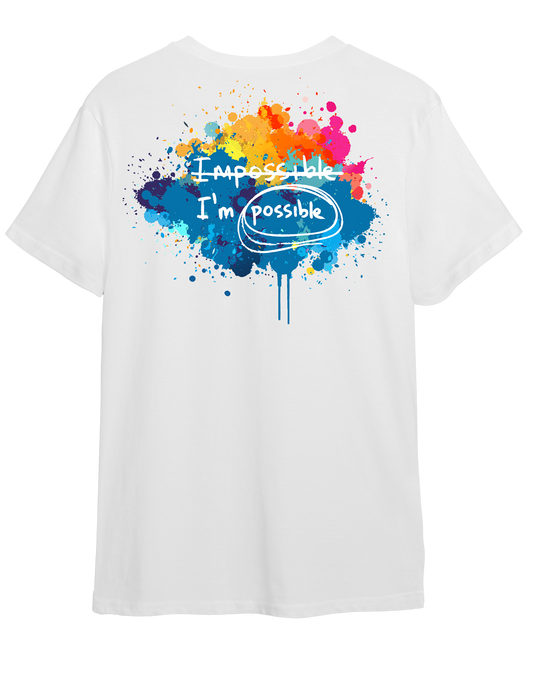 Color Splash Allwearness White Short-Sleeve Tee | Back