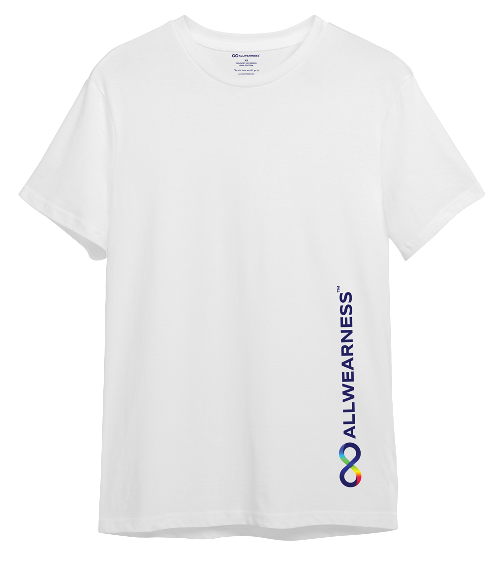 Rise Allwearness White Short-Sleeve Tee | Front