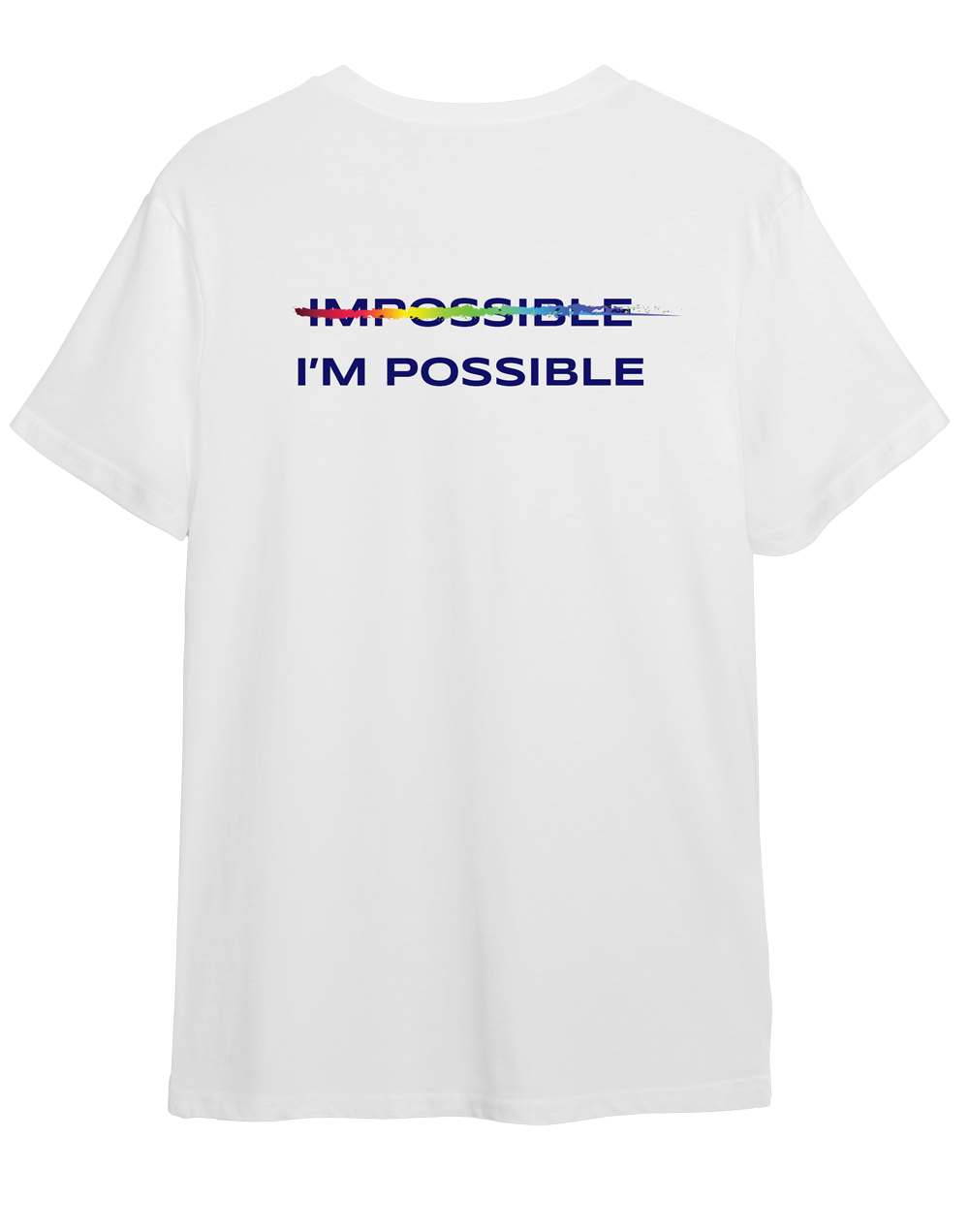 I'M POSSIBLE™ Allwearness White Short-Sleeve Tee: Spectrum | Back