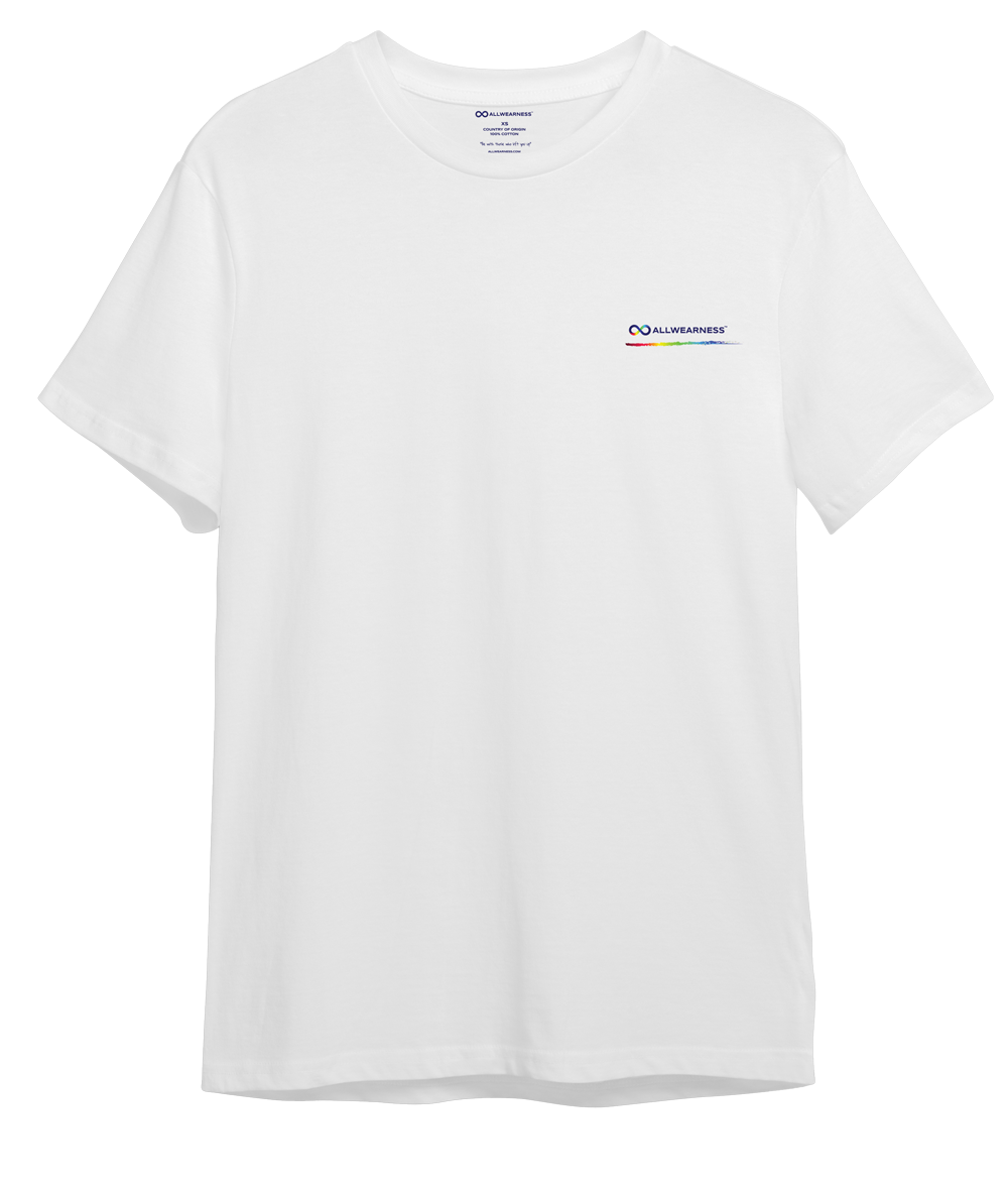 I'M POSSIBLE™ Allwearness White Short-Sleeve Tee: Spectrum |  Front